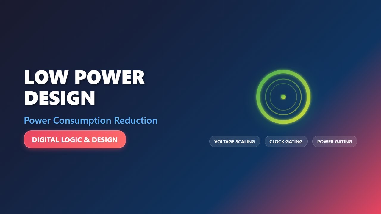 ⚡️Low Power VLSI Design: Reduce Power Consumption in Digital Circuits