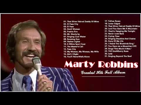 Marty Robbins Greatest Hits Full Album  -  Robbins Marty 2021   Best Songs Of Marty Robbins