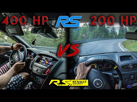 Ford Focus RS VS. Renault Clio RS CUP onboard drive | 4K
