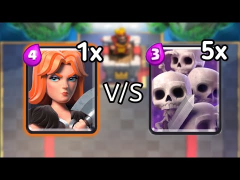 1× Valkyrie vs 5× Skeleton Army