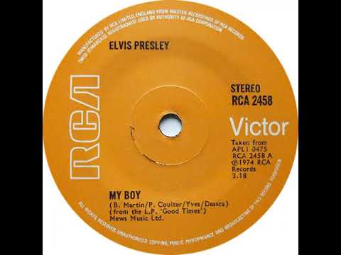 UK New Entry 1974 (255) Elvis Presley - My Boy