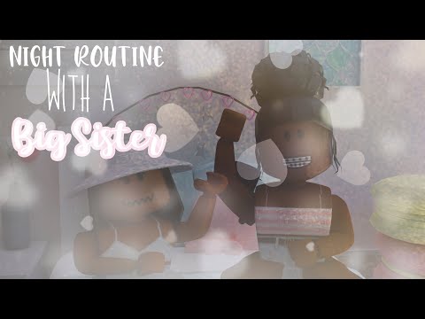 Night routine with a BIG SISTER | Bloxburg Roleplay | elysia