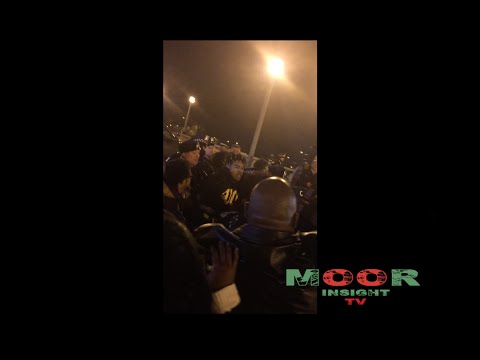 Police Start Fight With Vic Mensa and Protesters  After Release of Laquan Mcdonald Shooting
