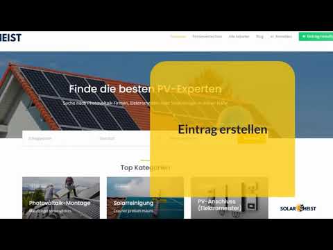 In 10 einfachen Schritten | Erstelle einen Eintrag im Firmenverzeichnis von Solarheist