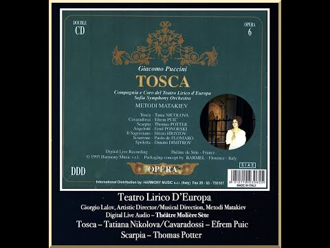 Puccini's TOSCA - CD 2 of 2 - Digital Live Audio - Teatro Lirico D'Europa