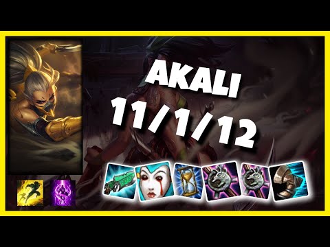 KOREAN Challenger Akali TOP (11/1/12) vs CAMILLE Gameplay Replay - Patch 10.20