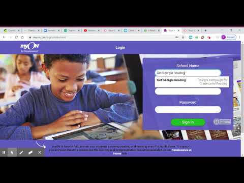 how to log into myON