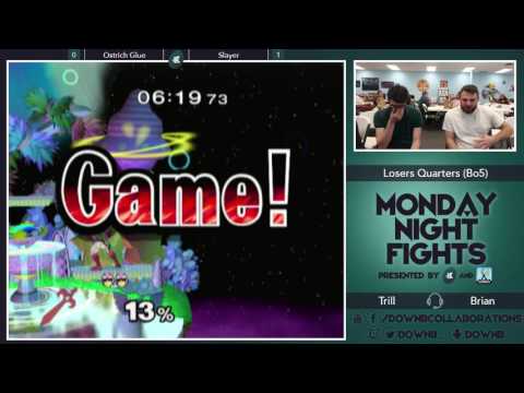[Level Up Games Melee — 12/5/16] Losers Quarters: Ostrich Glue (Marth) v. Slayer (Captain Falcon)