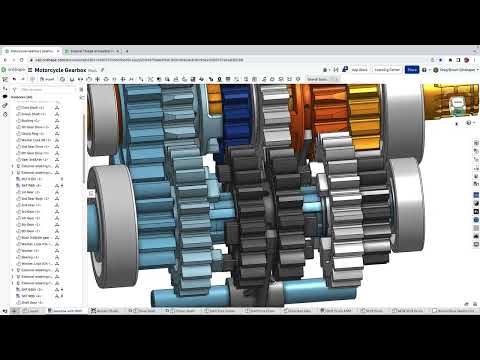 Understanding a motorcycle gearbox is easier in CAD