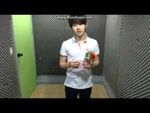 130508 SEVENTEEN TV Jihoon & Doyoon reading letter