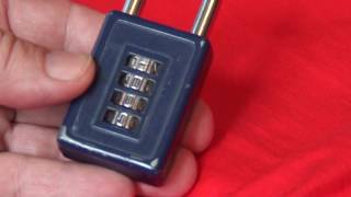 Brinks 40 mm Re settable Combination Sports Lock Opened