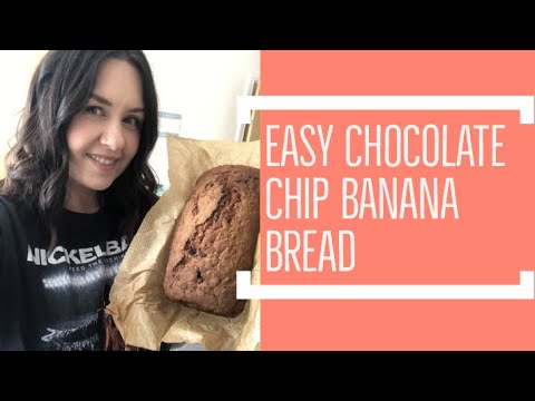 EASY CHOCOLATE CHIP BANANA BREAD RECIPE | BAKING WITH A TODDLER