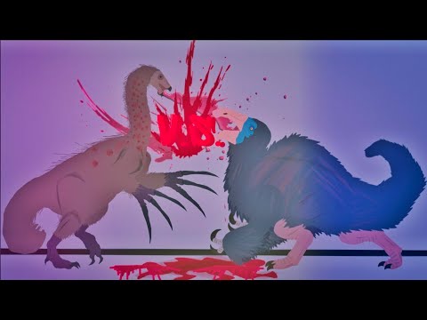 Therizinosaurus vs Deinocheirus (Fast.Lazy.Fight) FLF Season 1 finale