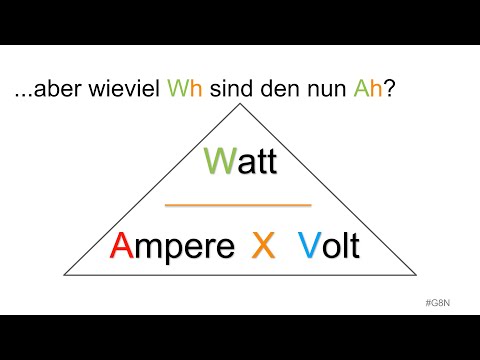 Was sind Ampere, Volt, Watt, Ah und Wh? Elektrik Grundlagen nicht nur fürs Wohnmobil #G8N