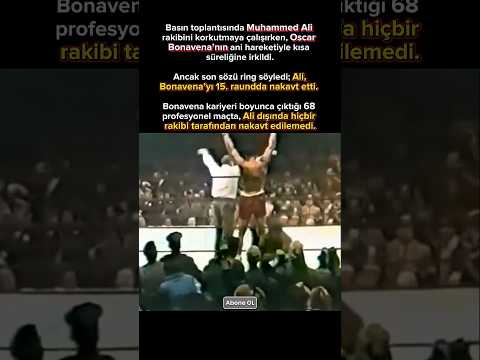 Muhammed Ali vs. Oscar Bonavena: Ringdeki Tarihi Nakavt! 🥊 #shorts #history #tarih