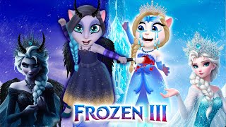 My Talking Angela 2 | Bad Elsa killed Good Elsa | Frozen🖤😞|  new update |  Cosplay
