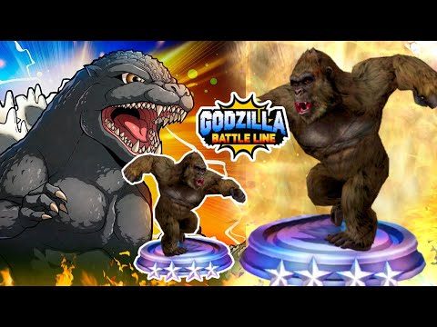 Kong and Legendary Godzilla Gameplay in Godzilla Battle Line Godzilla vs Kong 哥斯拉战线 ゴジラバトルライン