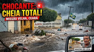 Grande cheia em Missão Velha Ceará 