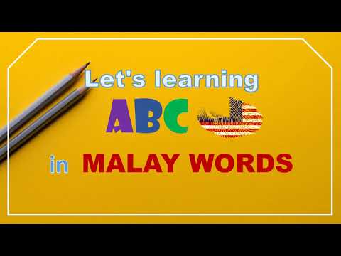 Malay Alphabet - How to pronounce ABC in Malay words [Lesson 1]