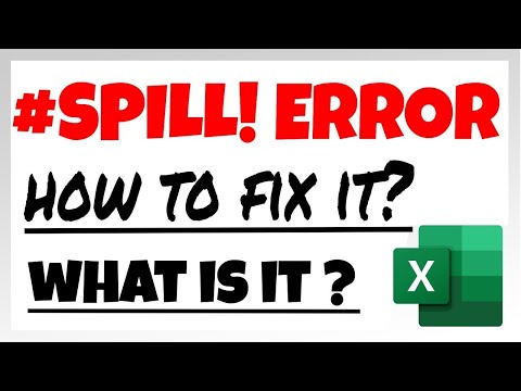 How to FIX #SPILL! Error in Microsoft Excel [mac & windows]