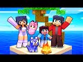 Trapped as a FAMILY on an ISLAND in Minecraft!