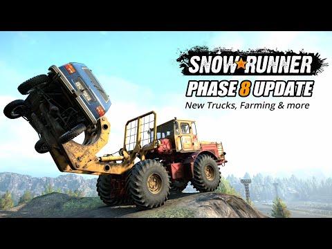 Snowrunner Phase 8 Update New Trucks, Farming stuff & Everything you need to know