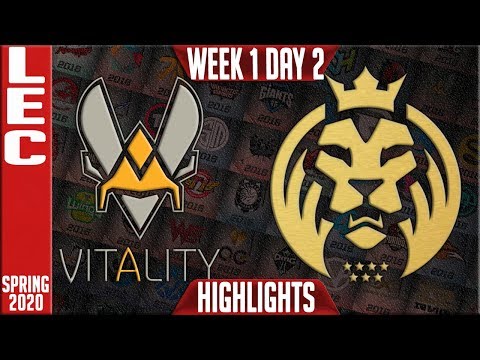 VIT vs MAD Highlights | LEC Spring 2020 W1D2 | Vitality vs MAD Lions