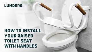 Product video: Lunderg Solva Raised Toilet Seat with Arms - Elongated and Round Toilet
