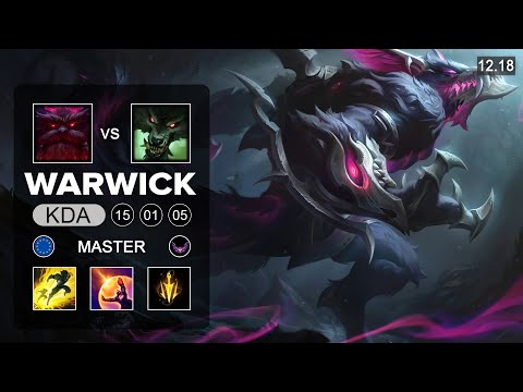 Warwick vs Ornn Top - EUW Master - Patch 12.18 Season 12