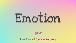 Download lagu Emotion (Lyrics) ~ Samantha Sang & Bee Gees mp3 Download lagu Emotion (Lyrics) ~ Samantha Sang & Bee Gees mp3