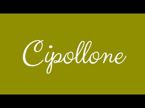 Learn how to Sign the Name Cipollone Stylishly in Cursive Writing