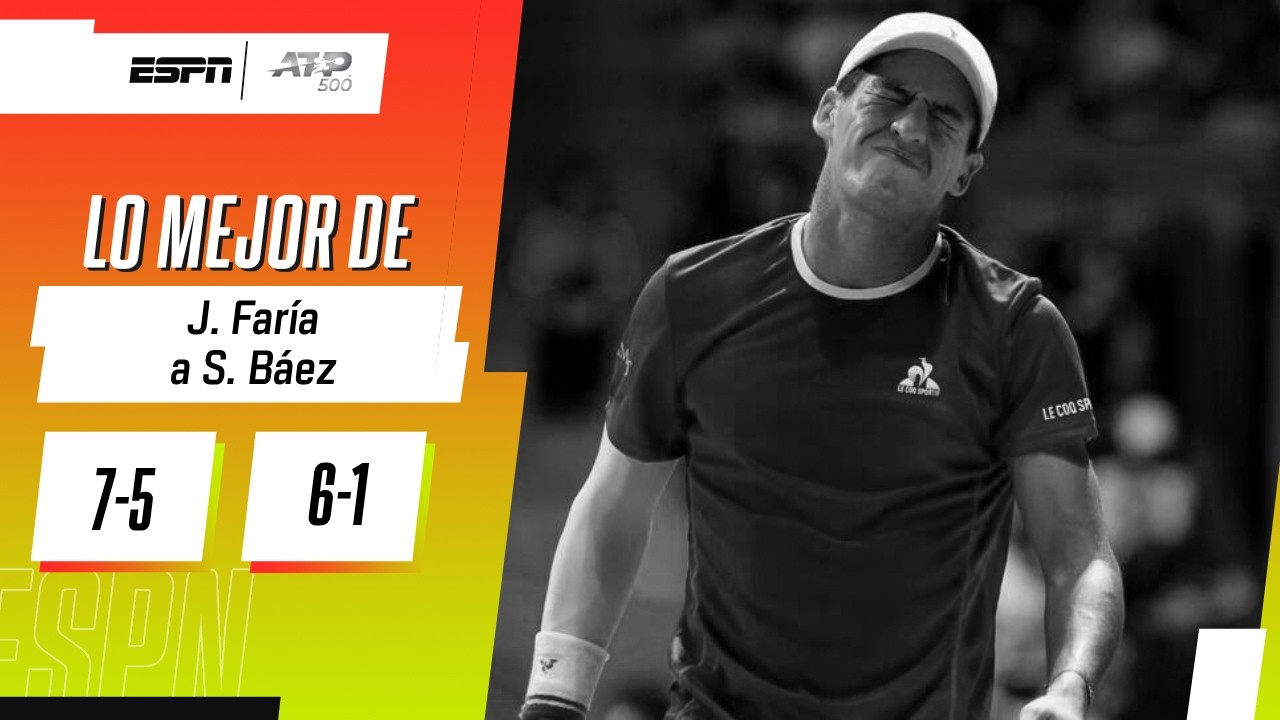 SORPRESIVA DERROTA DE SEBA BAÉZ ANTE JAIME FARIA EN SU ESTRENO EN EL ATP 500 DE RÍO | RESUMEN