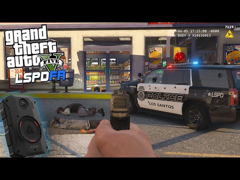 Live Police Bodycam of Deadly Shooting - GTA 5 LSPDFR Ep.919