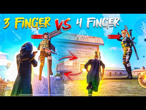 3 Finger VS 4 Finger 🔥 [ Which Is Best ] !! Free Fire Max