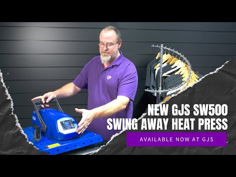 GJS SW500 swing-away desktop heat transfer press