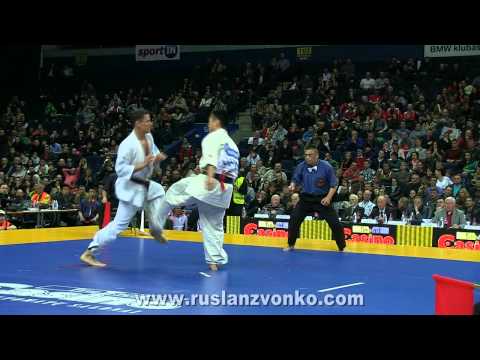 The 5th Karate World Cup 1/8  man havyweight 6  Muroyama-Mazur