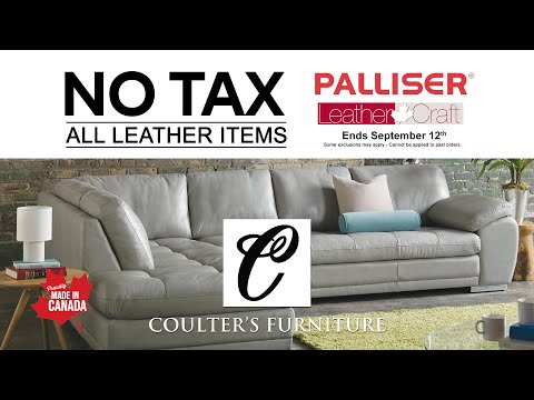 No Tax Leather Sale On Palliser & Leathercraft - Coulter's Furniture
