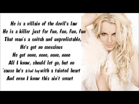 Britney Spears - Criminal Karaoke / Instrumental with lyrics on screen