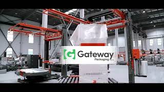 Paxum® Inline Auto Pallet Wrapping with Top Sheet Machine - S300 TS video 1