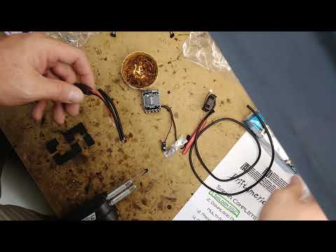 Sanwa Setup   Soldering the SV D2 Speed control to Motor and Battery plug install