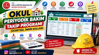 OKUL PERİYODİK BAKIM TAKİP PROGRAMI (ÜCRETSİZ, İNDİR KULLAN)