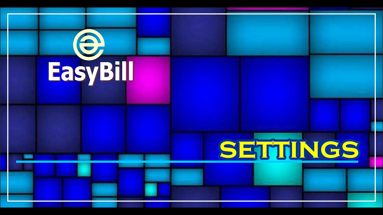 Easybill Settings