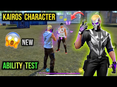 Kairos Character Ability Test | Free Fire New Character Kairos Gameplay & Skill