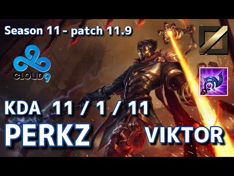 【EUWサーバー/M1/Xiaohu,Hanabi】C9 Perkz ビクター(Viktor) VS ルシアン(Lucian) MID - Patch11.9 EUW Ranked【LoL/MSI】