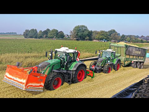 Maissilo bauen + Schieben beim Lohnunternehmen Winkels und Lohnunternehmen Coenen