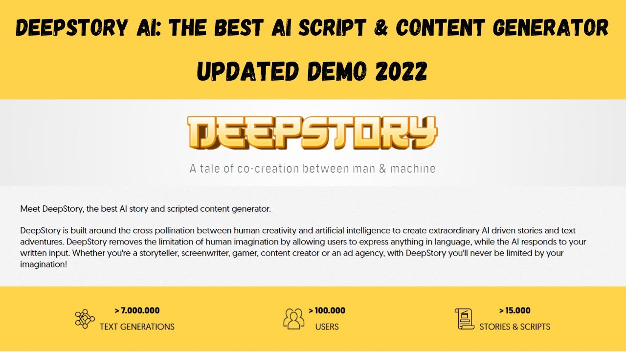 DeepStory tutorial
