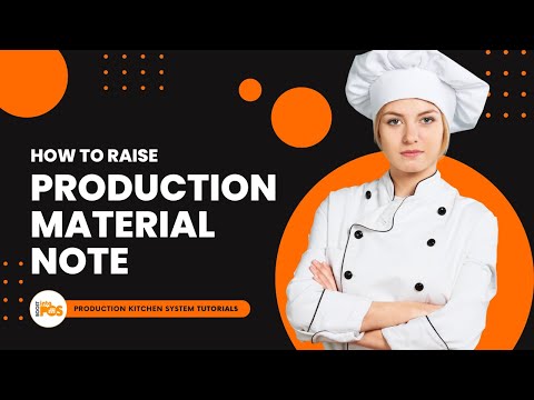 How to Raise a Production Material Note