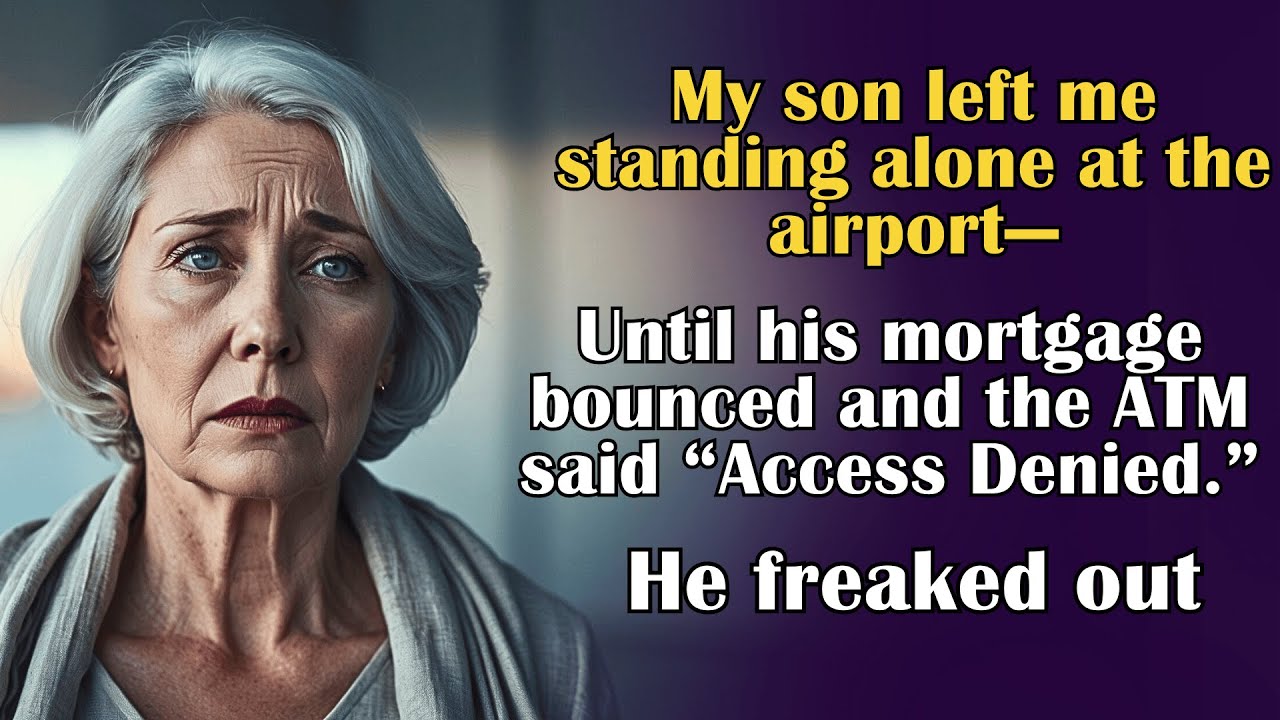 My son left me at the airport—so I left him at the bank with a frozen account
