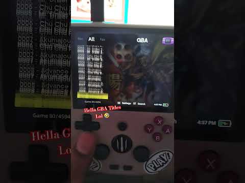 I Put Almost 4000+GBA Games  On My #RG405V Some Duplicates 😂 Some Japanese 🍙