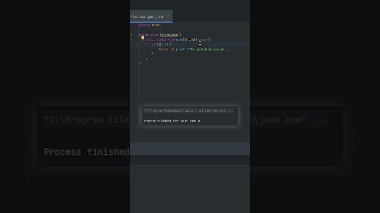 Percabangan Pakai Bahasa Java, Bukan Bahasa Qalbu (Part 1) #coding #pemrograman #java